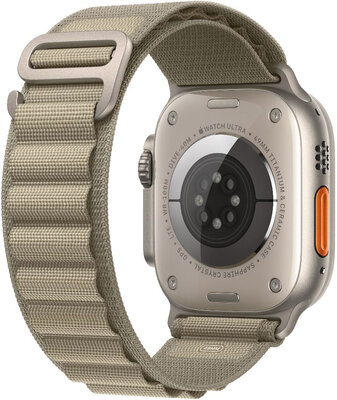 Apple Watch Ultra 2 GPS + Cellular, 49mm Titanium Case / Olive Alpine Loop-Small