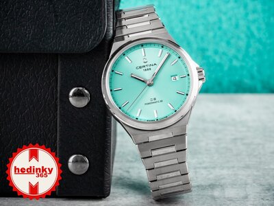Certina DS-7 Powermatic 80 C043.407.11.351.00 (w kolorze Tiffany Blue)