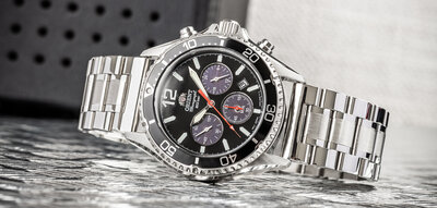 Bransoleta stalowa Ricardo Montorio, srebrna