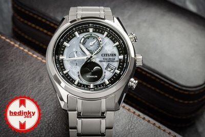 Citizen Sports Eco-Drive Radio Controlled Tsuki-yomi Moonphase Super Titanium BY1010-81H