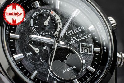 Citizen Sports Eco-Drive Radio Controlled Tsuki-yomi Moonphase Super Titanium BY1018-80E