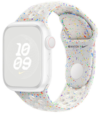 pasek silikonowy Apple (do Apple Watch 38/40/41mm), biały V1, rozmiar M/L