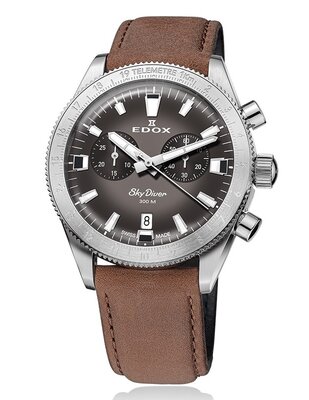 Edox SkyDiver Chronograph Quartz 10116-3-gridn Limited Edition 1000pcs ( + zamienny pasek )