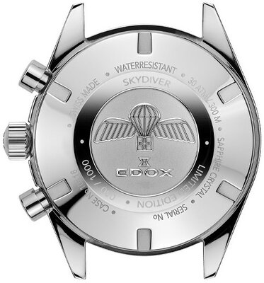 Edox SkyDiver Chronograph Quartz 10116-3-vidn Limited Edition 1000pcs ( + zamienny pasek )