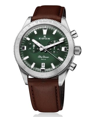 Edox SkyDiver Chronograph Quartz 10116-3-vidn Limited Edition 1000pcs ( + zamienny pasek )
