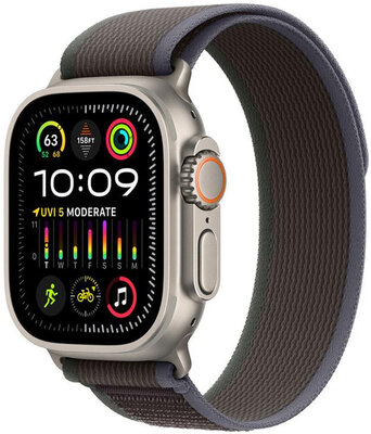 Apple Watch 49mm Blue/Black Trail Loop-M/L