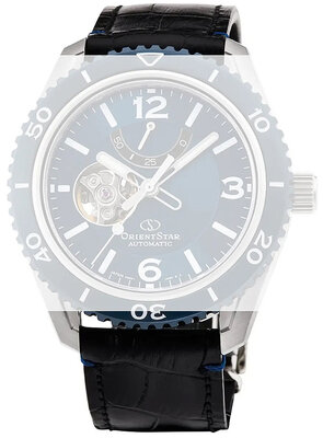 Skórzany pasek Orient Star UL00G013J0 21mm (pro RE-AT01), czarny