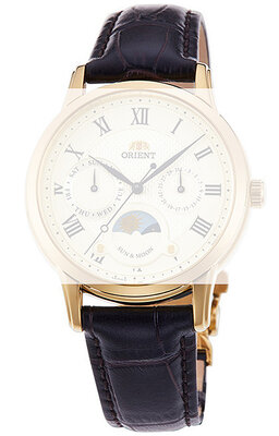 Skórzany pasek Orient UL005012G0 17mm (do modelu RA-KA00), brązowy