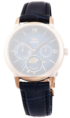 Skórzany pasek Orient UL018011P0 17mm (do modelu RA-KA00), niebieski