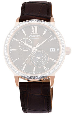 Pasek skórzany Orient UL028012P0 18mm (do modelu RA-AK000), brązowy