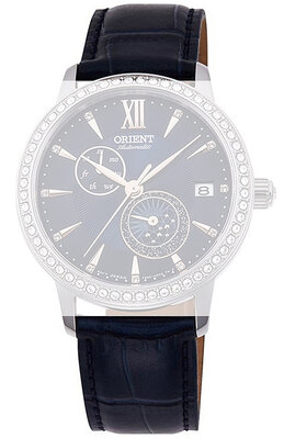 Skórzany pasek Orient UL028013J0 18mm (do modelu RA-AK00), niebieski