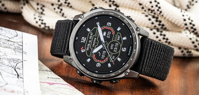 Nylonowy pasek Ricardo 26mm (pro Garmin Fenix 8/7X/6X (51mm), Tactix aj.), czarny, przewlekany