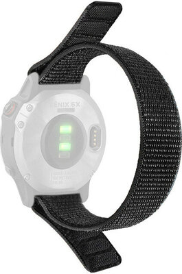 Pasek nylonowy Ricardo Cortina 22mm, Black, przewlekany