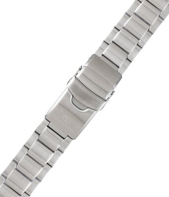 Srebrna stalowa bransoleta Orient Star UM006123J0, zaciskowa klamra (do modelu RE-AU03)