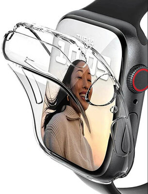 Kryt ochronny (do Apple Watch 41mm), silikonowy, przezroczysty
