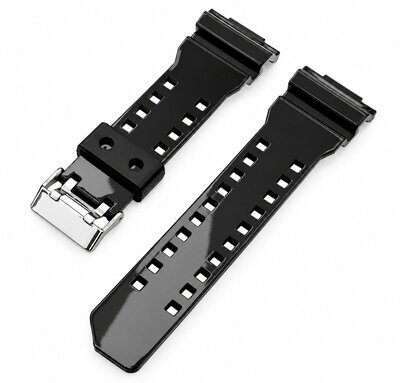 Pasek plastikowy Ricardo Cassola 16mm (do Casio G-Shock GA-100, GA-110, GD-120, GLS-100), czarny V8