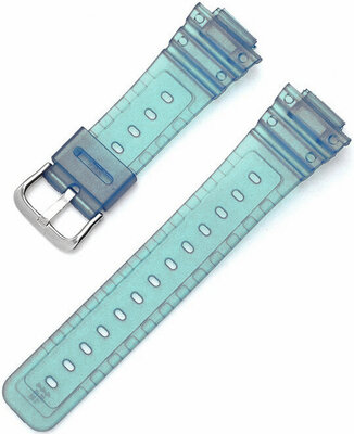 Pasek plastikowy Ricardo Felino 16mm (do Casio G-Shock GA-2100/GA-2110, DW-5600, GW-6900), Blue/Transparent