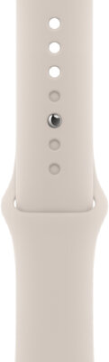 Silikonowy pasek Apple (pro Apple Watch 42/44/45/49mm), beżowy V1, rozmiar S/M