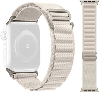 Pasek tekstylny Ricardo (do Apple Watch 44/45/49mm), White
