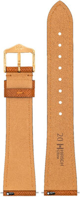 Pasek skórzany Hirsch Giffone L 01875070-1, brązowy, skóra cielęca, długość L, Quick Release