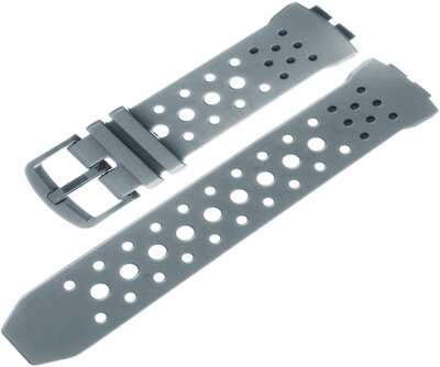 Pasek do zegarka Casio G-Shock, plastikowy, szary, szara klamra (do modelu BGA-240)