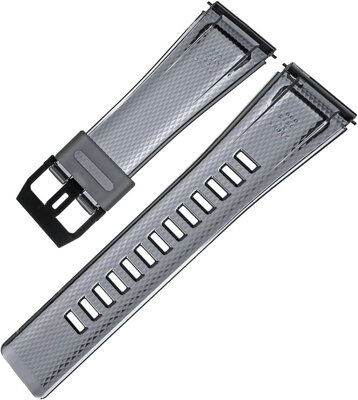 Pasek do Casio G-Shock, plastikowy, szary, czarna klamra (dla modeli GA-2000SKE)