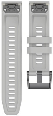 Pasek silikonowy Ricardo 22mm (do Garmin Fenix 8/7/6 (47mm), Epix 2 i inne), szary V1, QuickFit