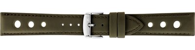 Skórzany pasek Morellato Tropea 5968D99.073 M, zielony, materiał z recyklingu
