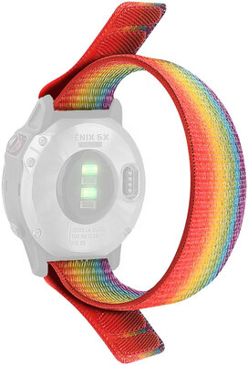 Nylonowy pasek Ricardo 26mm (pro Garmin Fenix 8/7X/6X (51mm), Tactix aj.), kolorowy, przewlekany