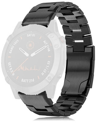 Bransoleta ze stali nierdzewnej Ricardo 26mm (do Garmin Fenix 8/7X/6X (51mm), Tactix itd.), czarny V2, QuickFit