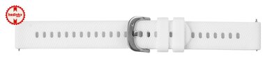 Pasek silikonowy Ricardo Marmolada 18mm, White, Quick Release