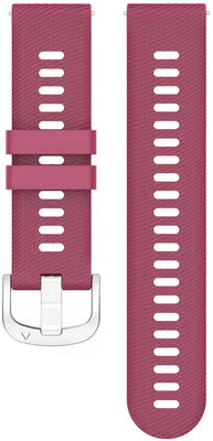 Silikonowy pasek Ricardo 18mm (pro Garmin Venu 2S, Vívoactive 4S, Forerunner 265S, Venu 3S aj.), czerwony V1, Quick Release