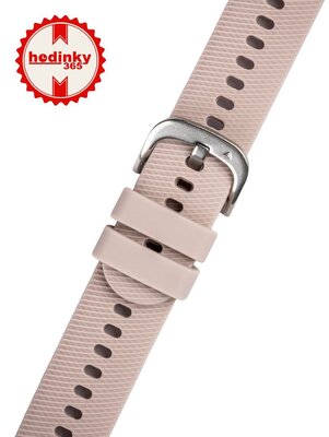 Pasek silikonowy Ricardo Marmolada 18mm, Pink, Quick Release