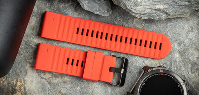 Pasek silikonowy Ricardo 26mm (do Garmin Fenix 8/7X/6X (51mm), Tactix i inne), czerwony V1, QuickFit