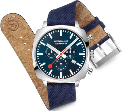 Mondaine Grand Cushion Quartz MSL.41440.LD.SET (+ zamienny pasek)