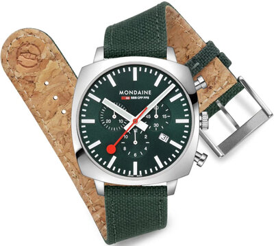 Mondaine Grand Cushion Quartz MSL.41460.LF.SET (+ zamienny pasek)