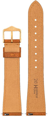 Brązowy skórzany pasek Hirsch Giffone M 01875170-1 (Skóra cielęca)