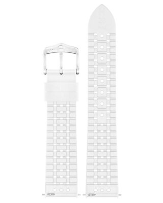 Pasek kauczukowy Hirsch NYAD M 0920099100-2, biały, kauczuk naturalny, długość M, Quick Release