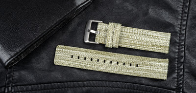 Pasek nylonowy Ricardo 22mm (do Garmin Venu 3, Forerunner 265, Vívoactive 4 itd.), zielony, Quick Release