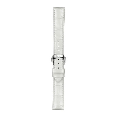 Skórzany pasek Tissot T852.036.795 16mm, biały