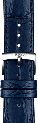 Skórzany pasek Tissot T852.041.534 20mm, niebieski