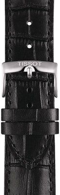 Skórzany pasek Tissot T852.041.653 22m, czarny 