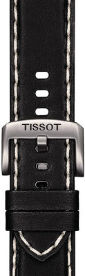 Skórzany pasek Tissot T852.044.982 22mm, czarny