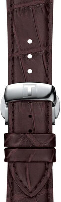 Skórzany pasek Tissot T852.045.399 21mm, brązowy