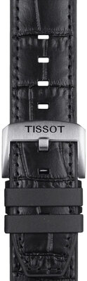 Skórzany pasek Tissot T852.046.761 22mm, czarny