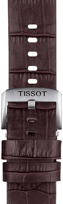 Skórzany pasek Tissot T852.046.773 22mm, brązowy