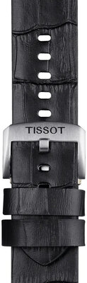 Skórzany pasek Tissot T852.046.775 22mm, czarny