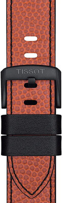 Skórzany pasek Tissot T852.047.500 NBA Wilson 22mm, pomarańczowy