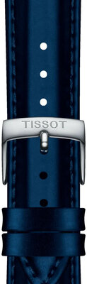 Skórzany pasek Tissot T852.048.150 18mm, niebieski