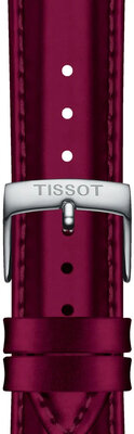 Skórzany pasek Tissot T852.048.152 18mm, czerwony